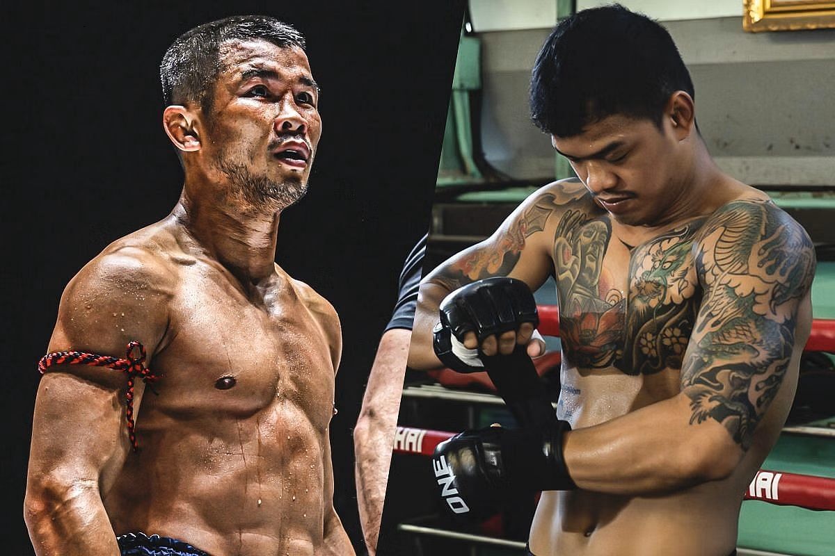(From left) Nong-O Hama and Kongthoranee Sor Sommai.