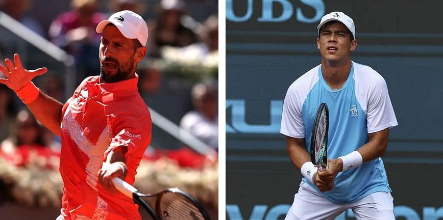 Novak Djokovic and Mackenzie McDonald (Source: Getty)