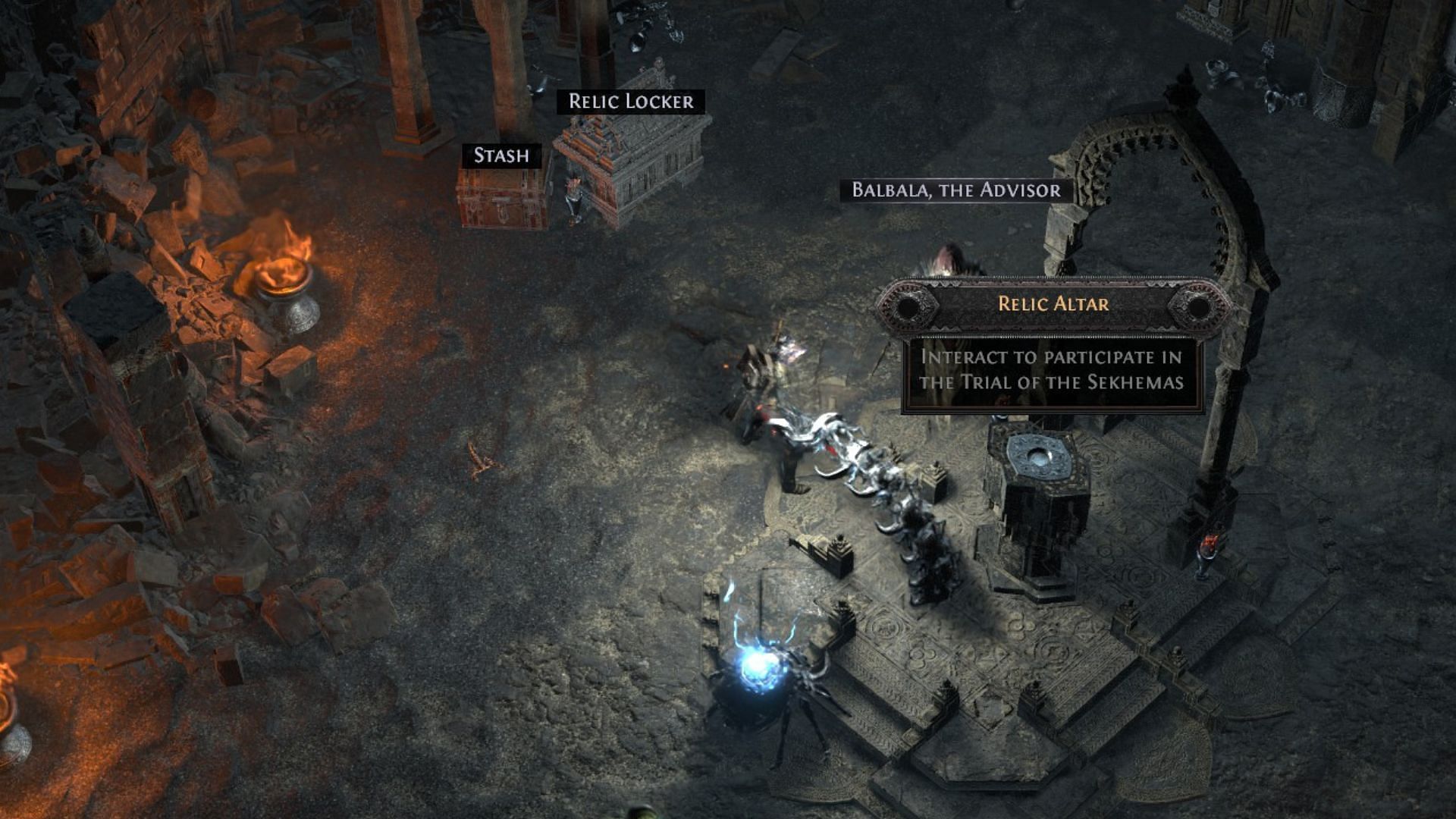 Trial of the Sekhemas altar (Image via Grinding Gear Games)
