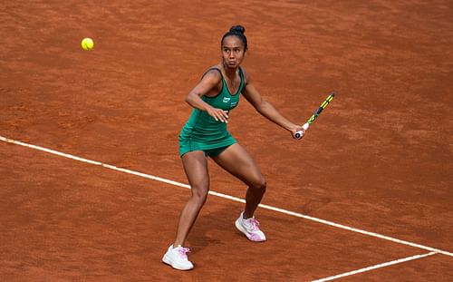 Fernandez in action at the Internazionali BNL D'Italia 2025 - Day Seven - Source: Getty