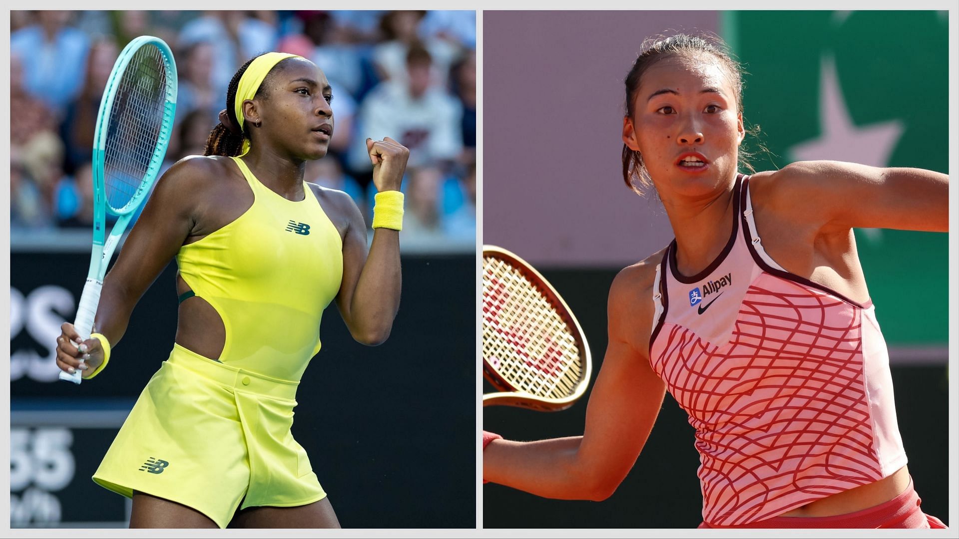 Coco Gauff vs Zheng Qinwen is one of the semifinal matches at the Italian Open 2025. (Photos: Getty)