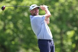 How did Michael Block perform in Round 1 of the 2025 Charles Schwab Challenge?
