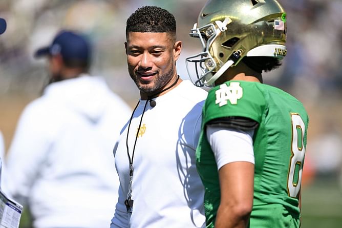 “It's definitely still in the works": Four-star OT hints at growing recruitment momentum with Marcus Freeman's Notre Dame