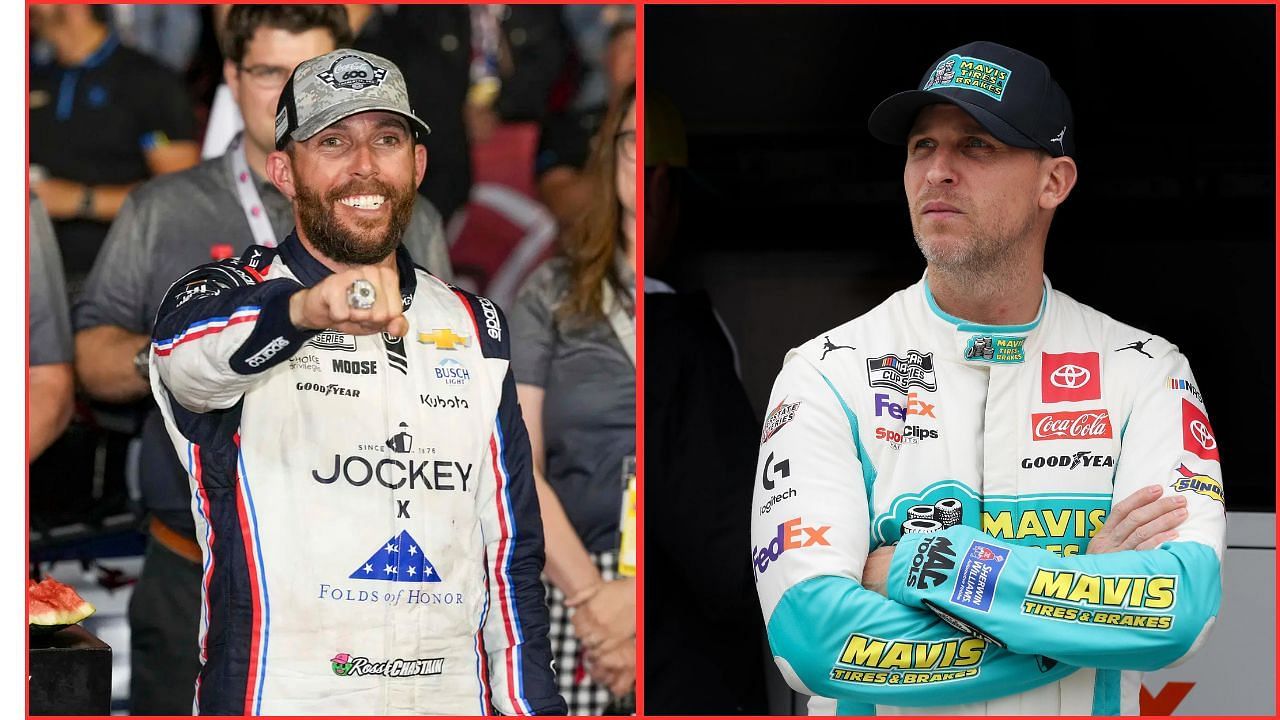 In Picture: Ross Chastain and Denny Hamlin (from Left). Credit: Imagn Images.