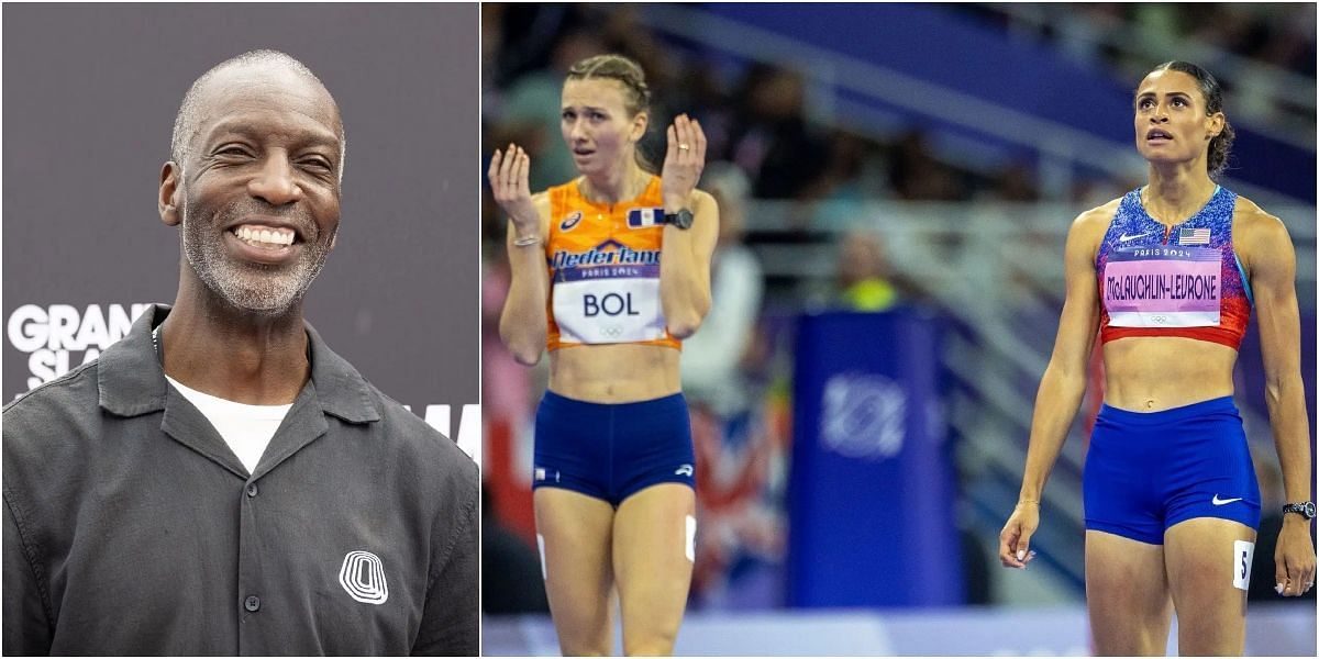 Michael Johnson, Femke Bol and Sydney McLaughlin-Levrone