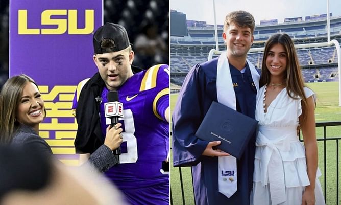 Garrett Nussmeier's sister Ashlyn drops 3-word reaction to LSU standout's big achievement with OT Will Campbell