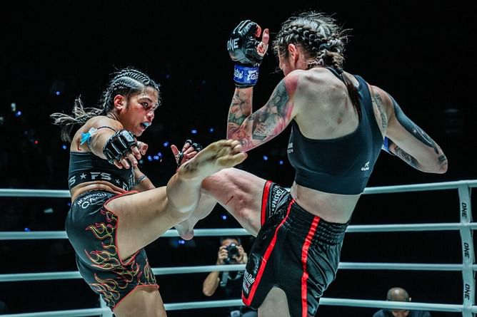 WATCH: Filipino-American sensation Jackie Buntan lights up Bangkok in proper Muay Thai belter against Italian slugger