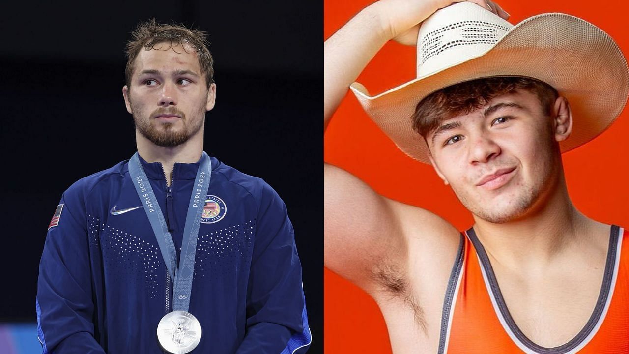 Spencer Lee and Bo Bassett