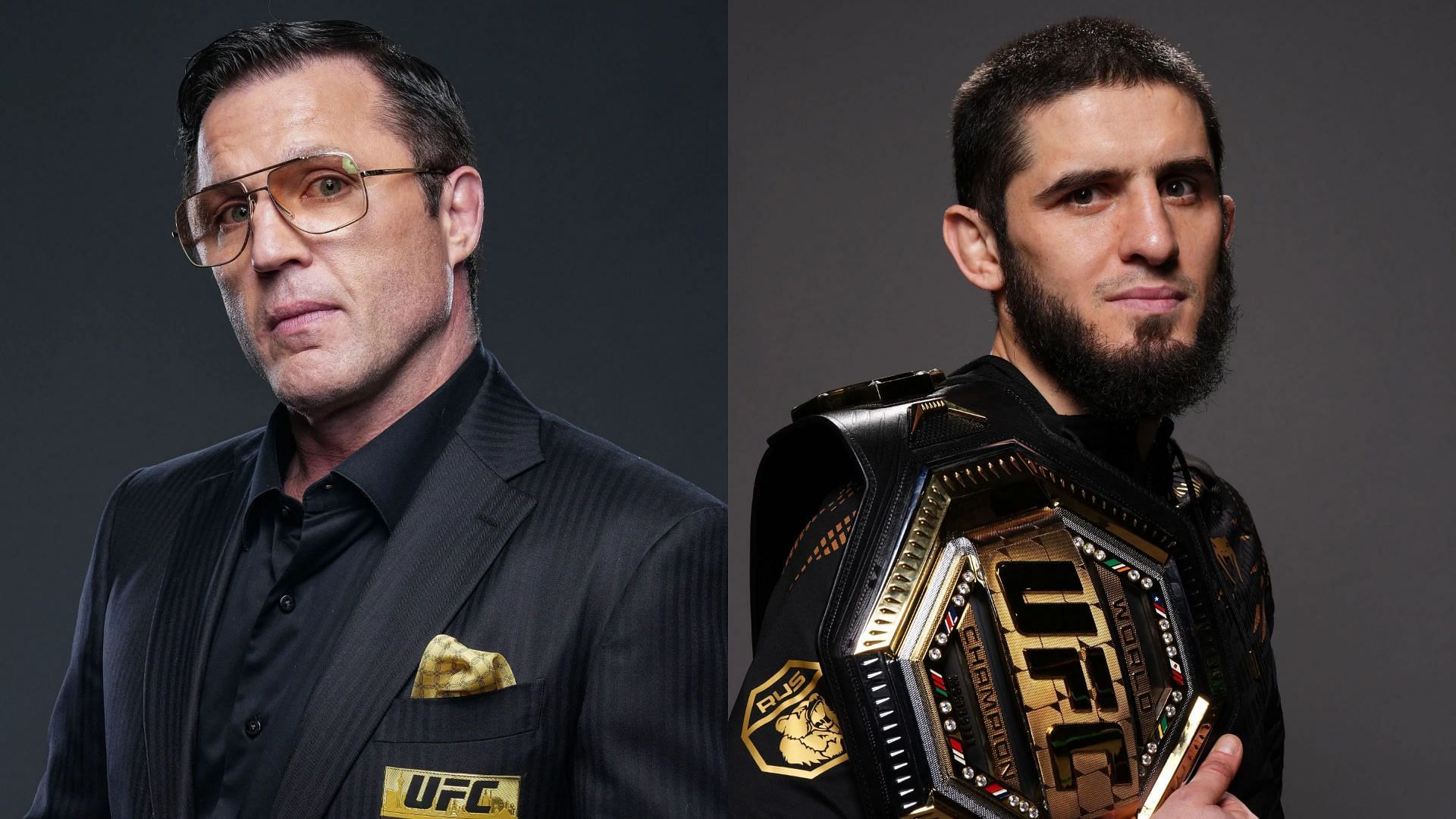 Chael Sonnen (left) blasts Islam Makhachev (right) over welterweight move. [Images courtesy: Getty Images]