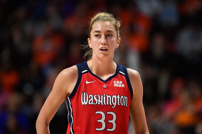 Mystics rookie Lucy Olsen’s ‘infectious’ game and ‘positive’ attitude garner elite praise from teammates