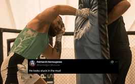 "He looks stuck in the mud" - Fans react to Conor McGregor hitting the pads in latest training footage