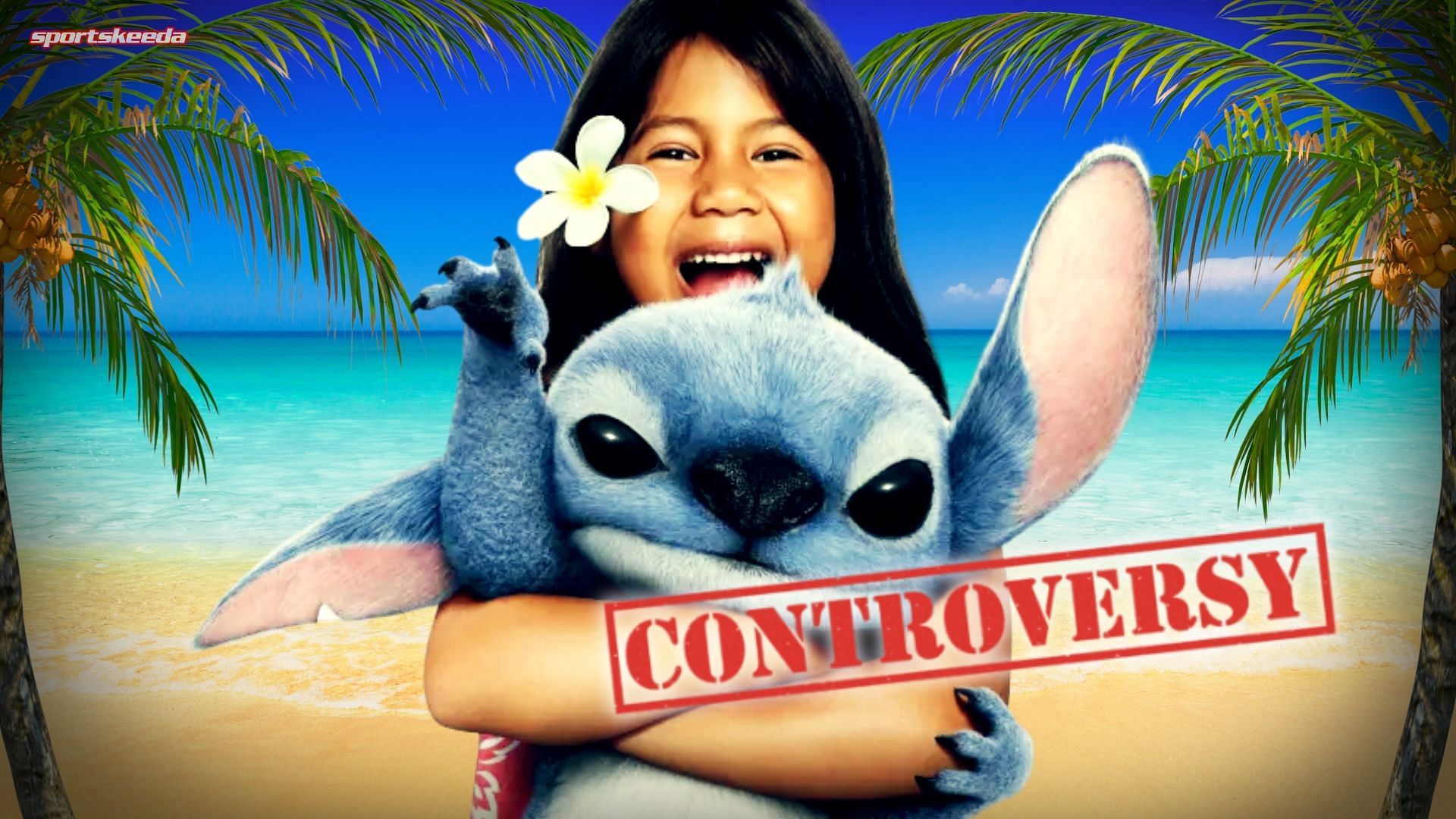 The live-action Lilo &amp; Stitch remake has sparked controversy over its revised ending. Custom cover edited for Sportskeeda (Image via Disney)
