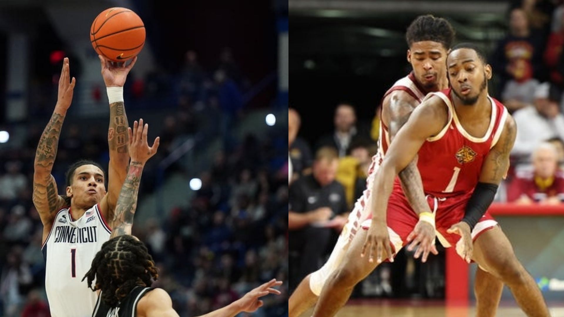 UConn&rsquo;s Solo Ball welcomes IU Indy transfer Alec Millender to Dan Hurley&rsquo;s Huskies with open arms (Image Source: IMAGN)