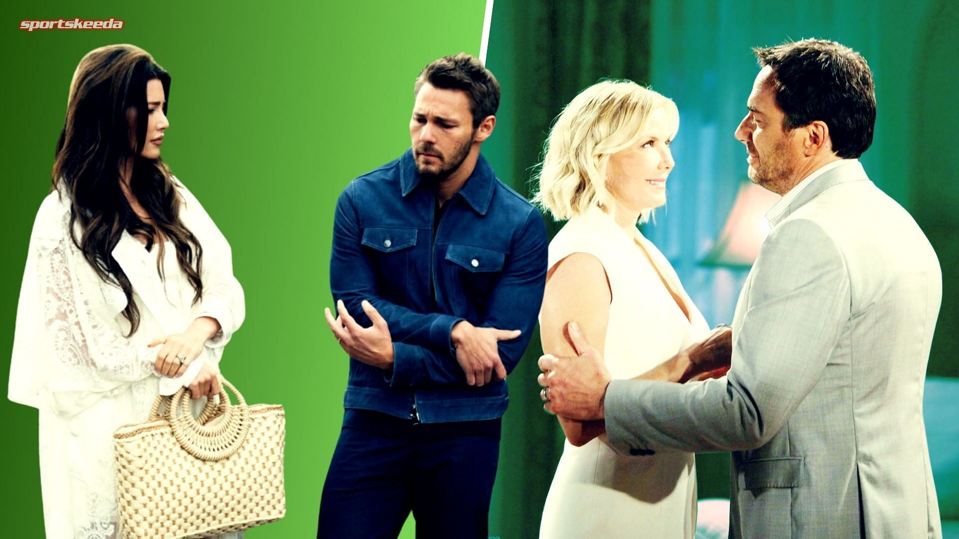 Steffy, Liam, Brooke, and Ridge from The Bold and the Beautiful [Custom cover edited by Sportskeeda (Original image via CBS)]