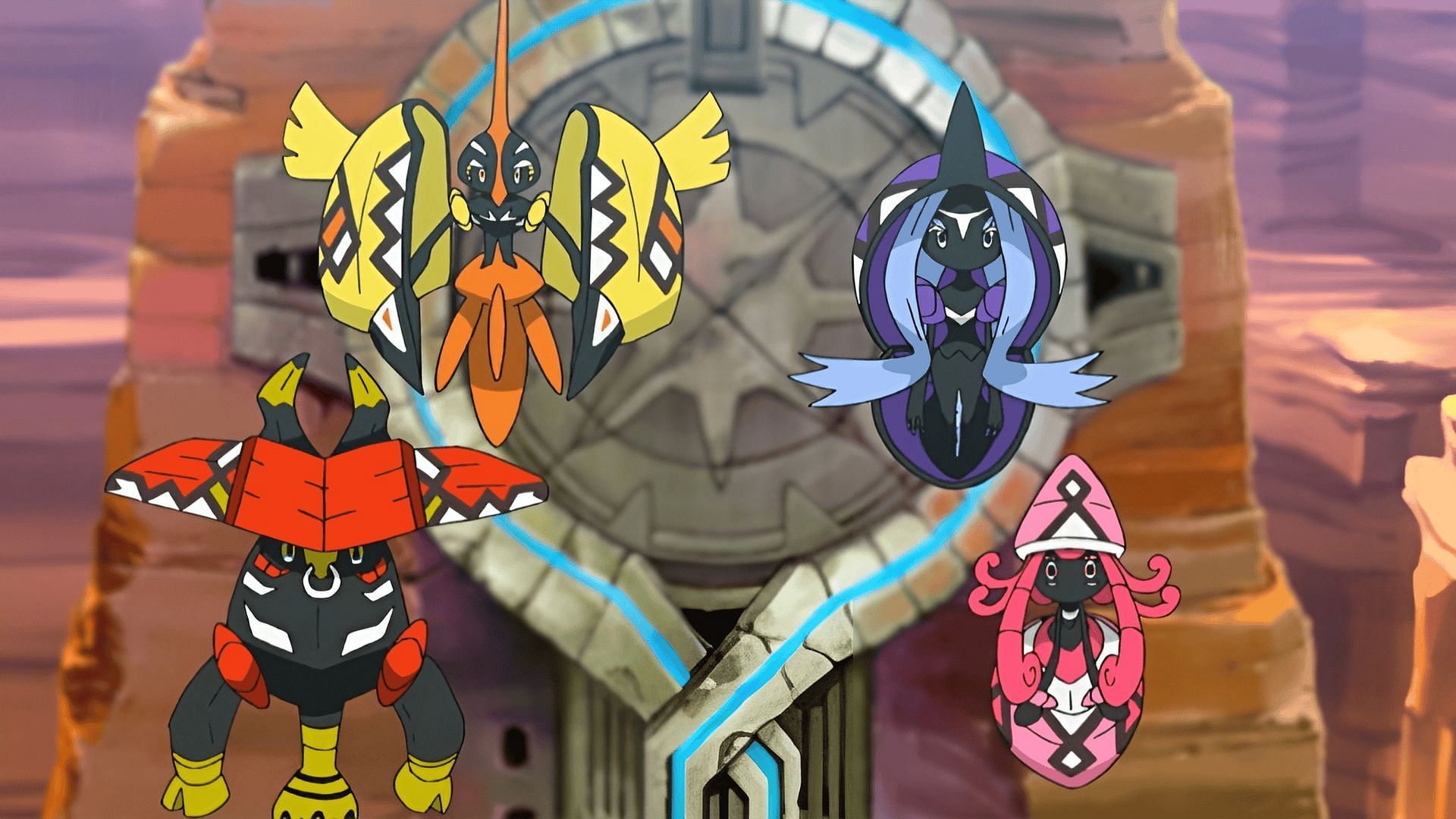 All the Tapus in the anime (Image via TPC)