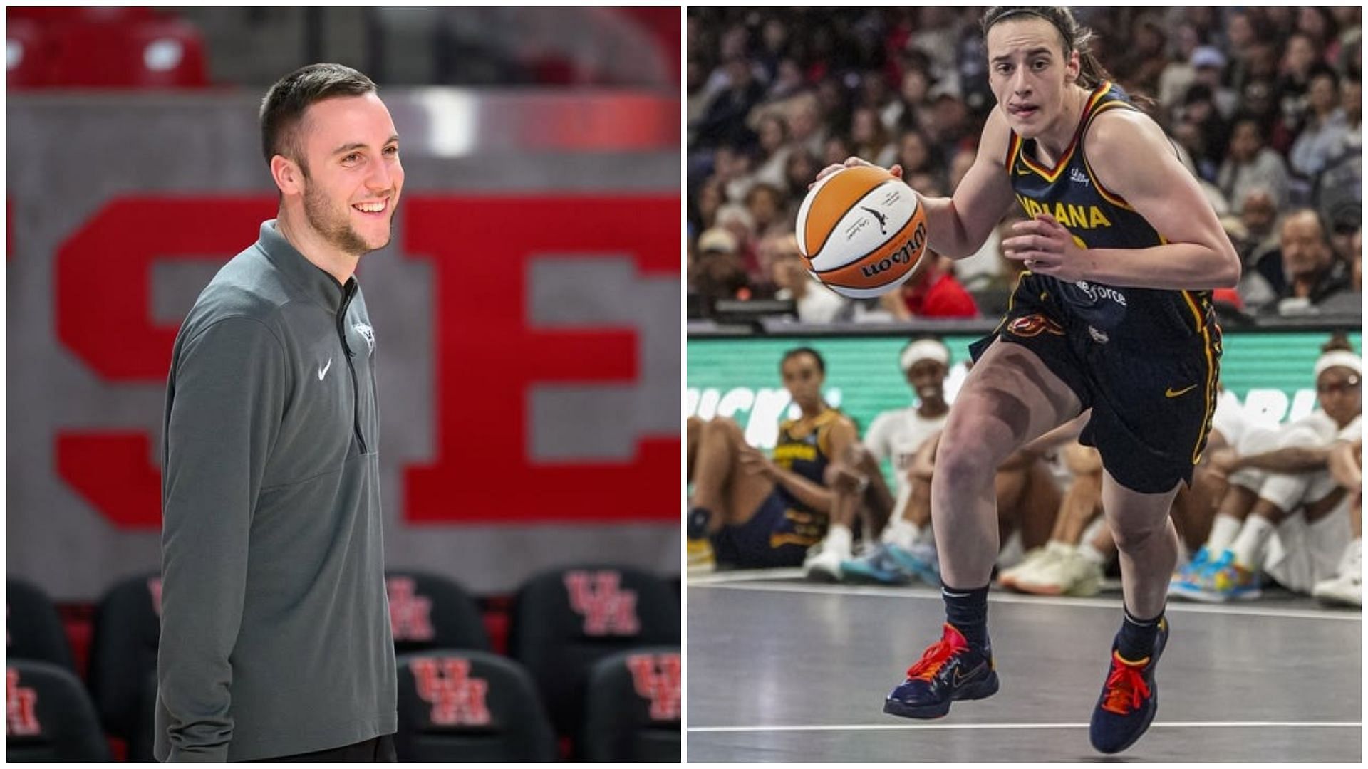 Butler assistant coach Conor McCaffery turns up to support GF Caitlin Clark at Indiana
