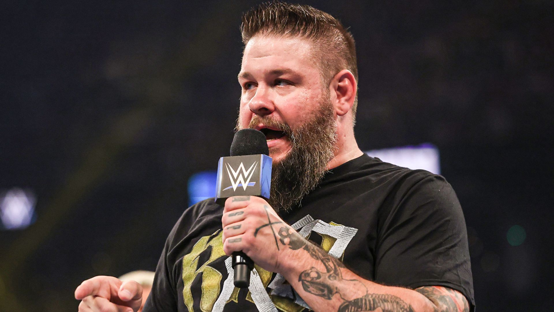 Owens is out with a major injury. [Image credit: WWE.com]
