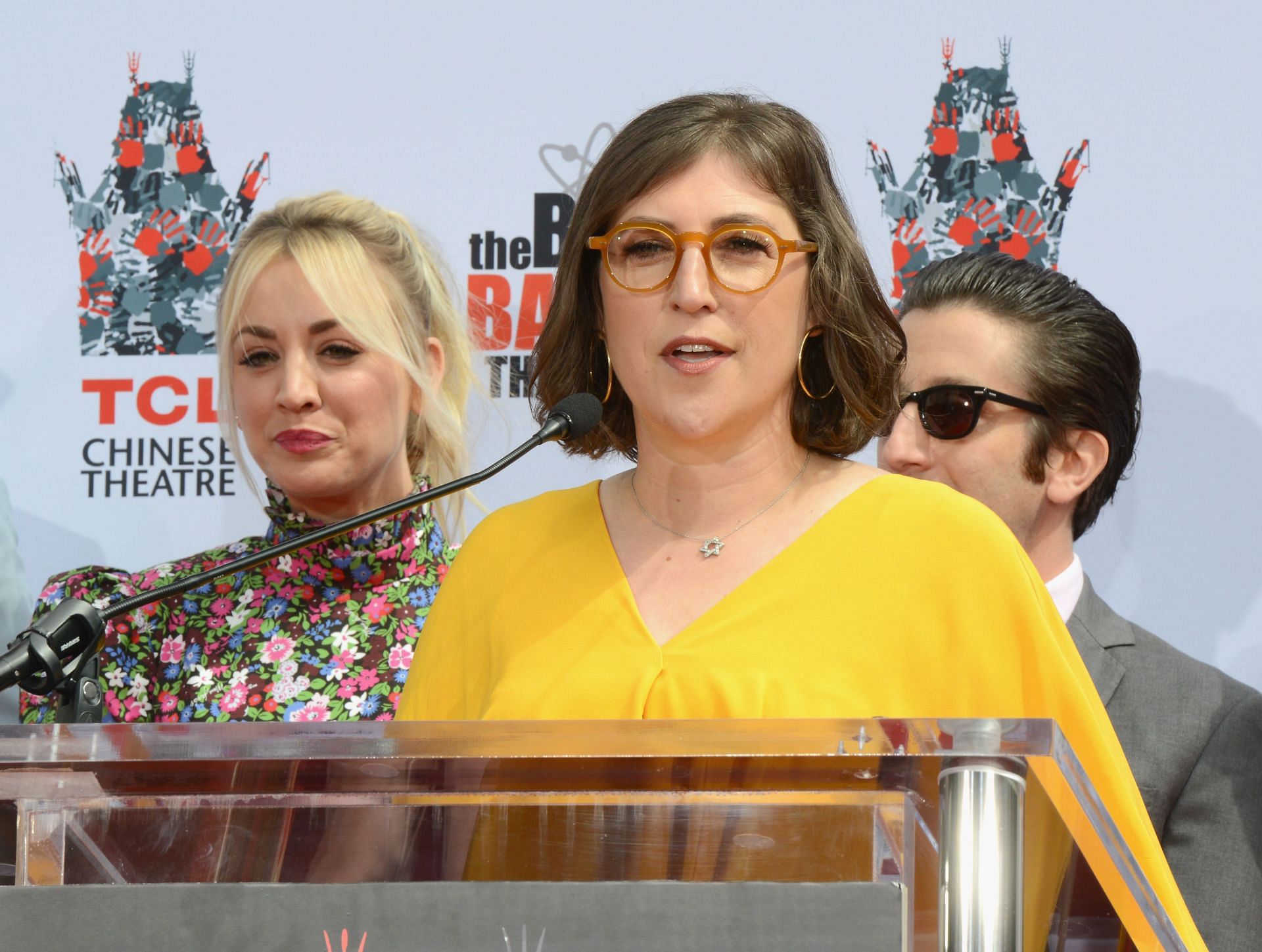 The Cast Of &quot;The Big Bang Theory&quot; Places Their Handprints In The Cement At The TCL Chinese Theatre IMAX Forecourt - Source: Getty