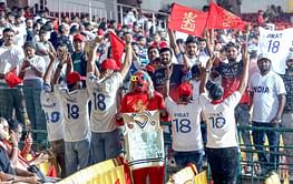 Fans grace the M Chinnaswamy Stadium with white jerseys as tribute to Virat Kohli's Test career during RCB vs KKR IPL 2025 match [In Pictures]
