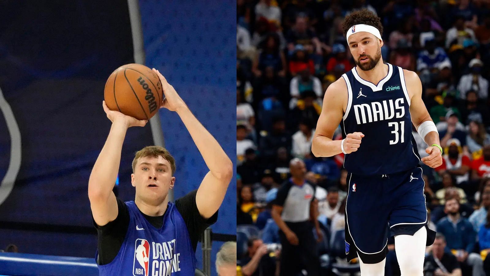Cooper Flagg and likely Dallas teammate Klay Thompson had different pre-NBA experiences. (Photo Credits: IMAGN)