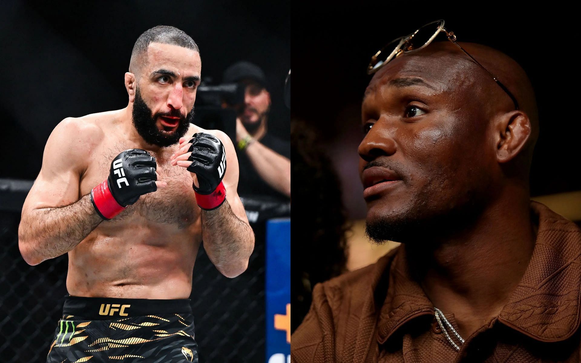 Belal Muhammad (left) wants Kamaru Usman (right) fight next. [Images courtesy: Getty Images]