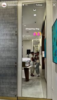 Haley and Hanna Cavinder show off their outfits for their shopping day