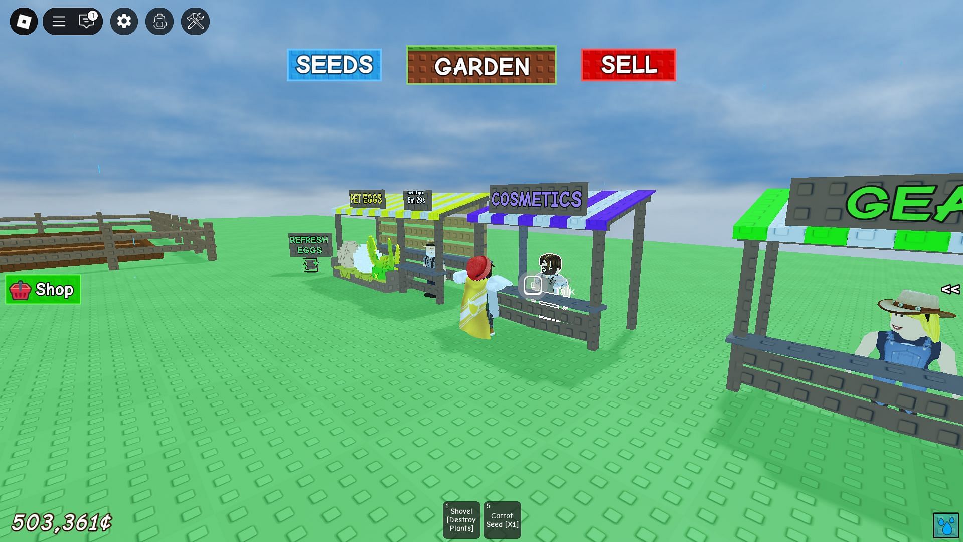 Obchod kozmetiky (obrázok cez Roblox)