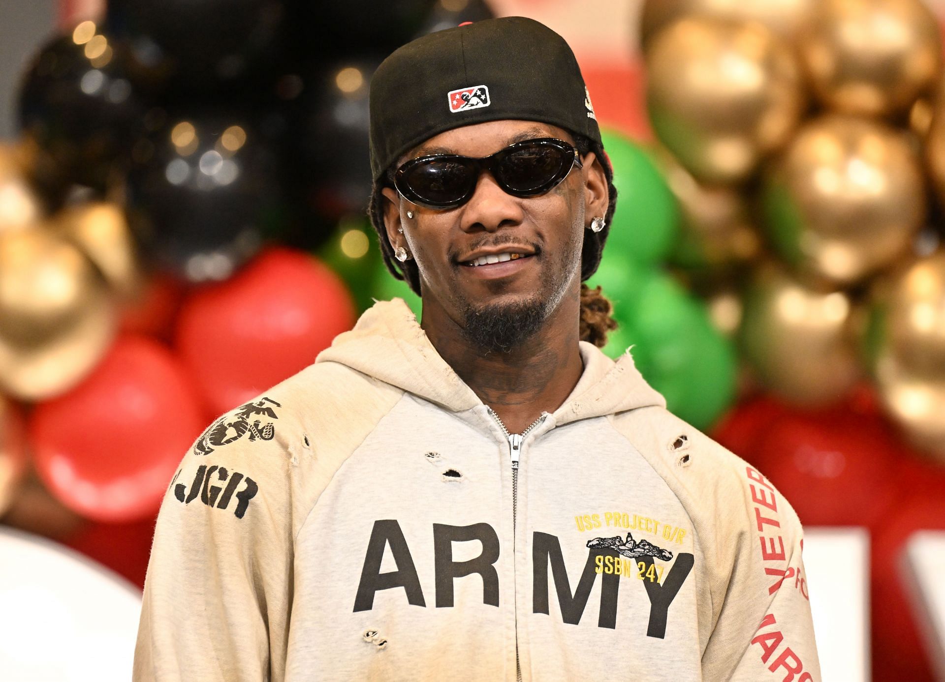 Nouveau Bar &amp; Grill Winter Wonderland Experience Holiday Toy Drive With Offset - Source: Getty