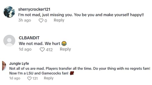 Fans react to MiLaysia Fulwiley dancing in Team USA jersey after LSU transfer. Credit: TikTok/@laywitdabutterr