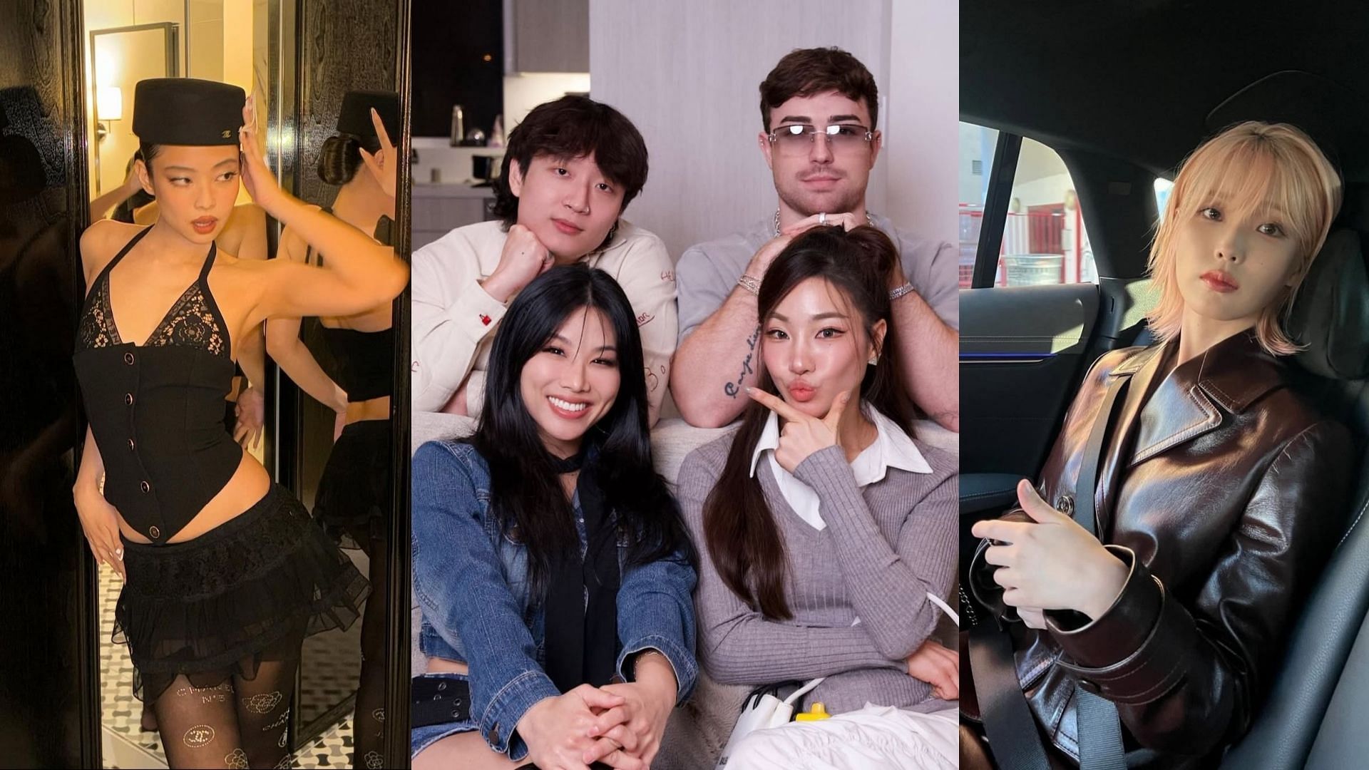 Above THE Influence SHOW hosts made controversial remarks about BLACKPINK Jennie and IU (Image via Instagram/@abovetheinfluenceshow, @ennierubyjane, @dlwlrma)