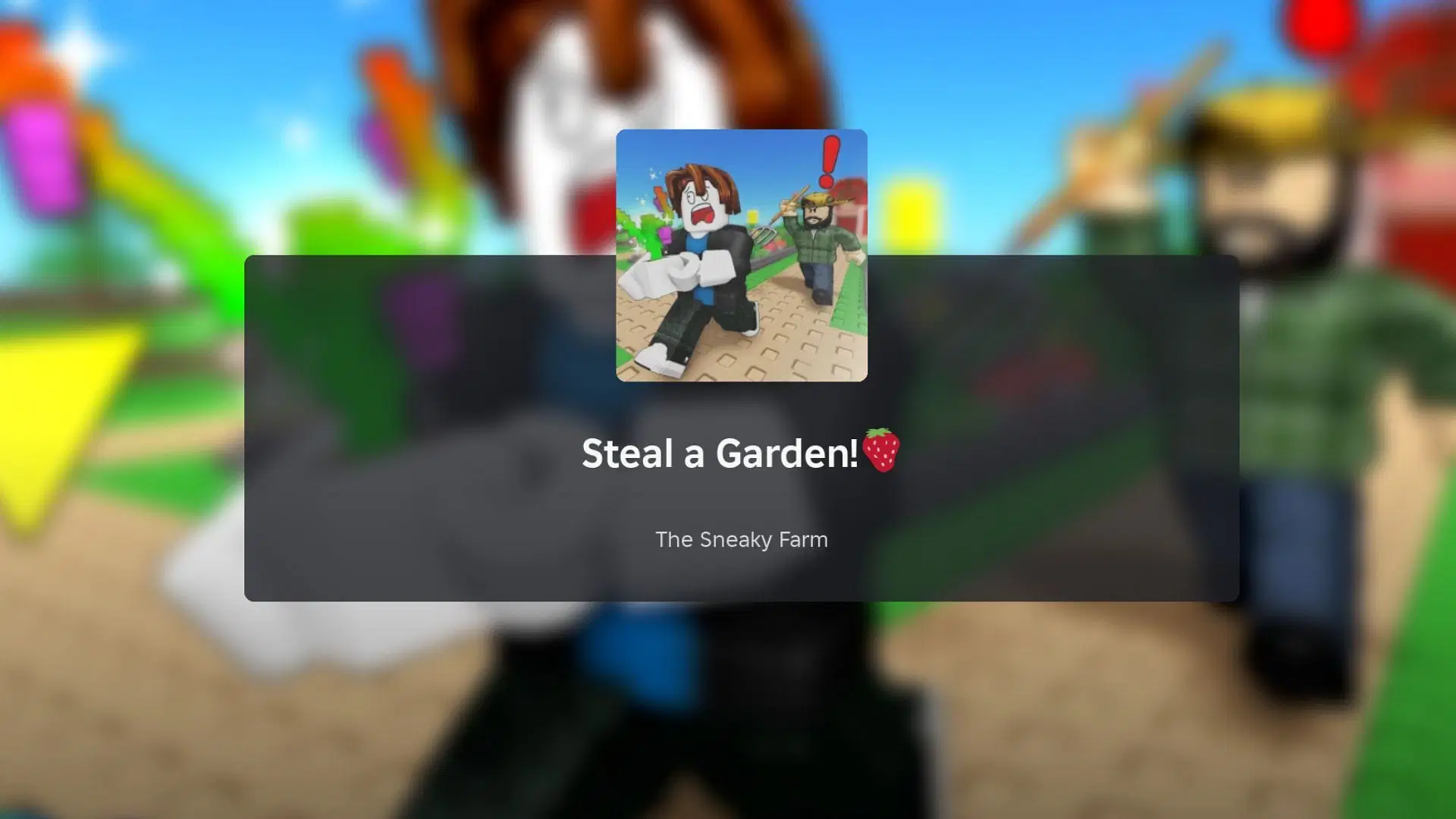 Steal a Garden loading screen