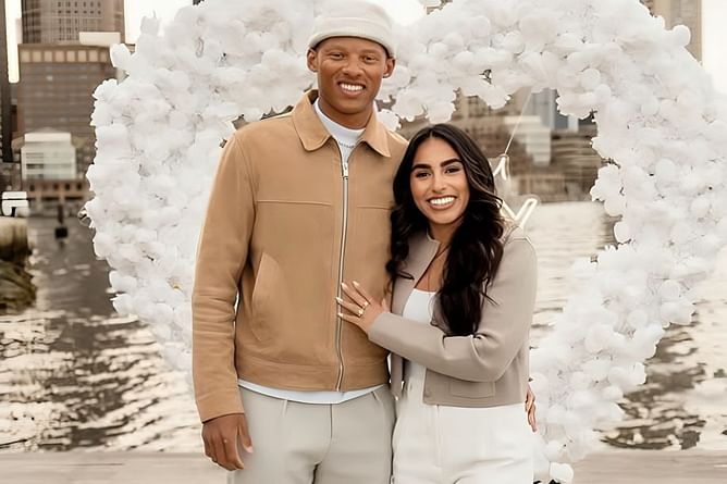 Josh Dobbs' fiancée Jocelyn Lara calls him out for downplaying their engagement memory