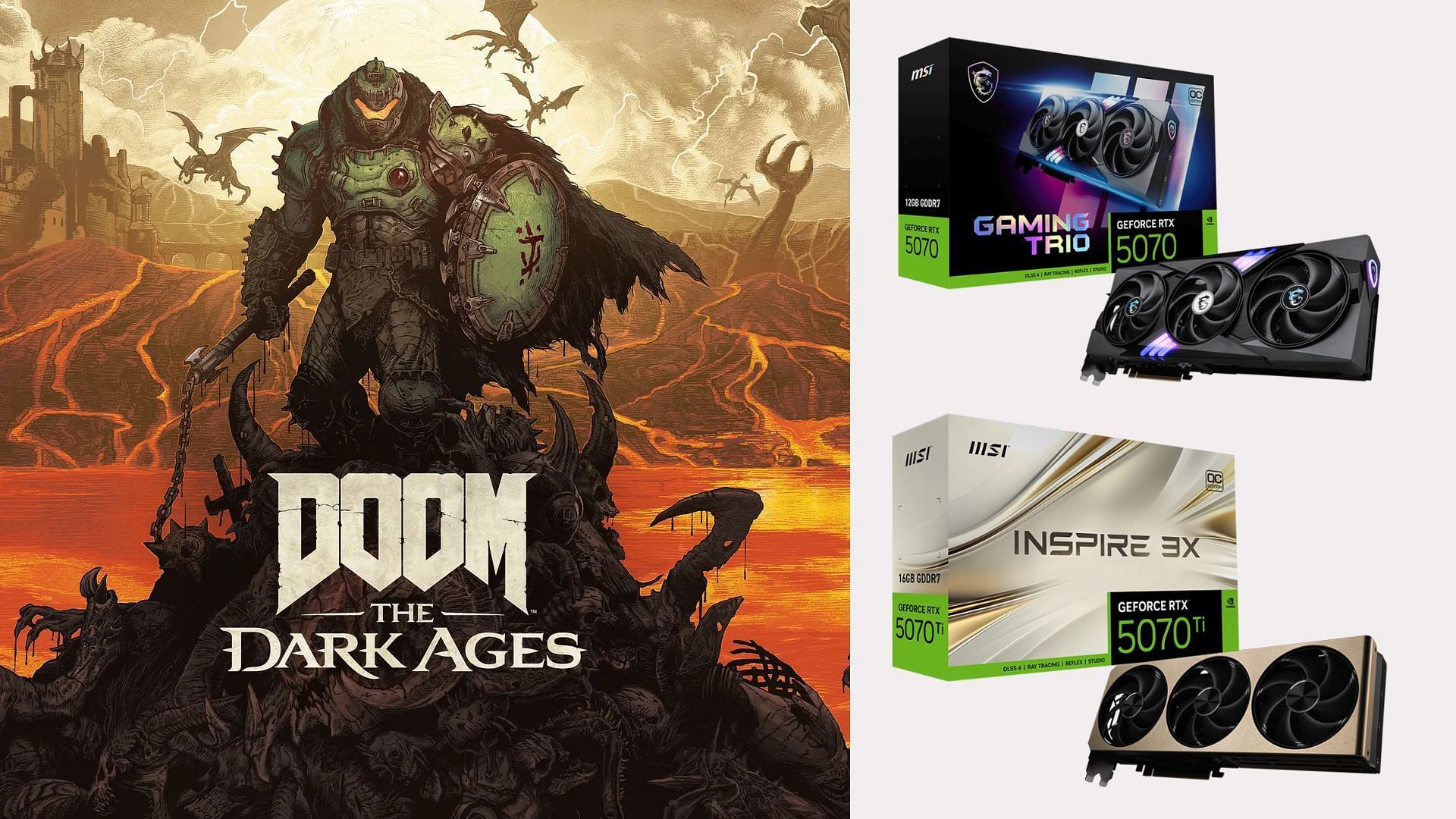 The best DOOM The Dark Ages graphics settings for Nvidia RTX 5070 and RTX 5070 Ti (Image via Bethesda Softworks)
