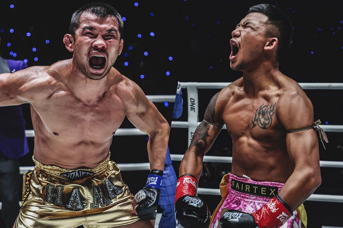 Nong-O Hama (left) and Rodtang Jitmuangnon (right)