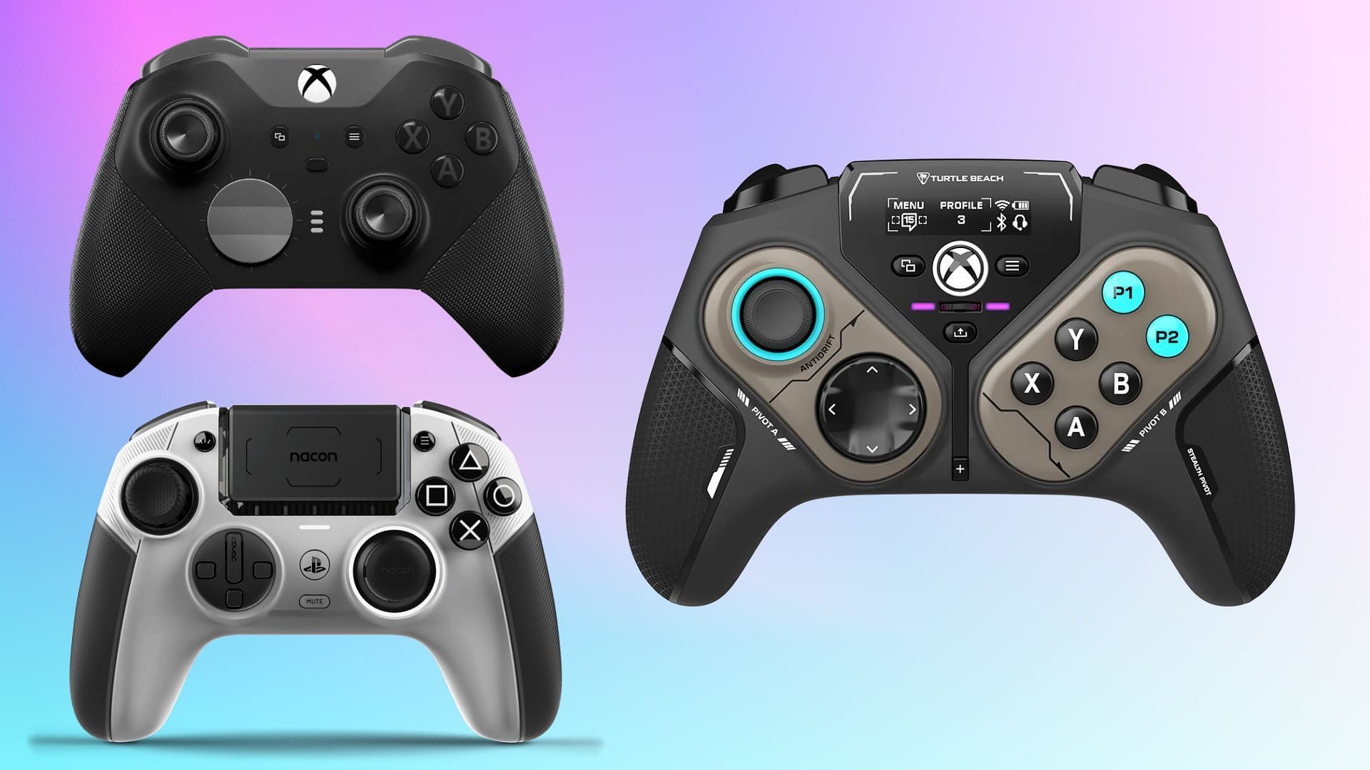 The best wireless controllers of 2025 (Image via Xbox, Nacon, Turtle Beach)