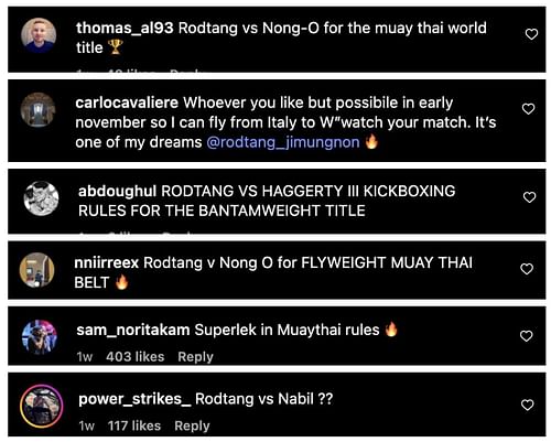 Fan comments