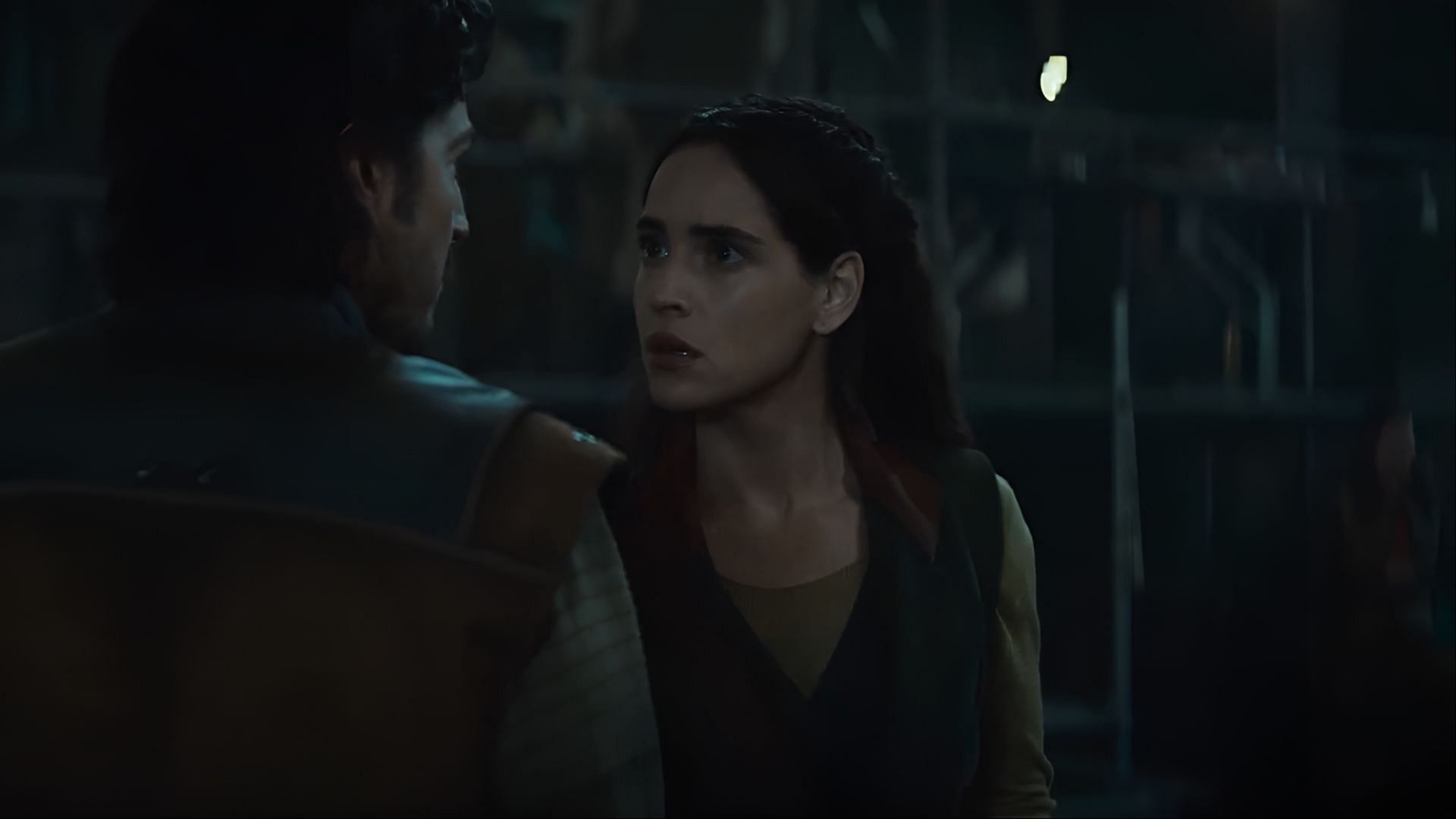 Bix Caleen shares a quiet moment with Cassian in Andor season 2, foreshadowing her emotional arc ahead. (Image via Disney+)