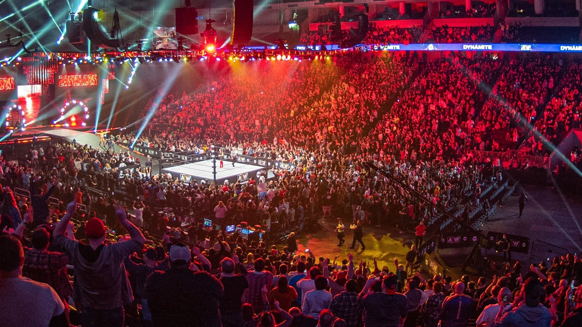 AEW fans pack the arena for a live PPV