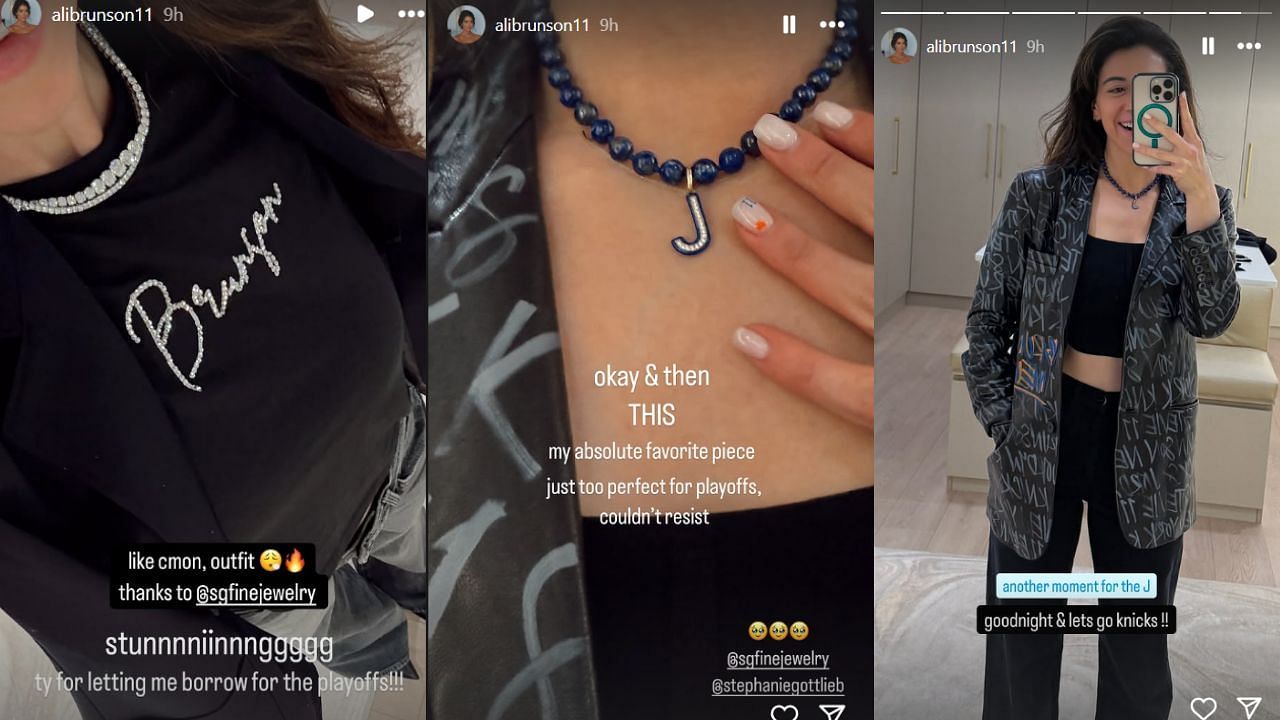 Brunson&#039;s wife shared pictures of her outfit. (Credits: @alibrunson11/Instagram)