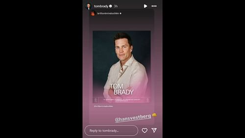 Tom Brady shared the news of his Brilliant Minds appearance (image credit: instagram/tombrady)