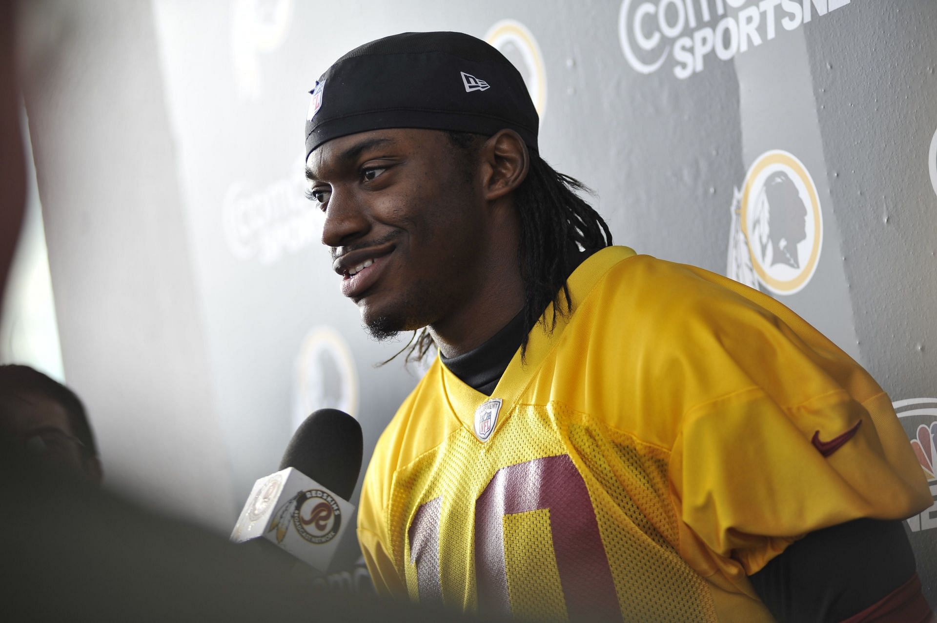 Washington Redskins press conference at Redskins Park in Ashburn, VA. - Source: Getty