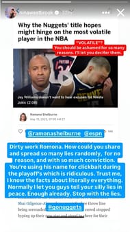 Russell Westbrook's wife Nina brutally shames ESPN's Ramona Shelburne