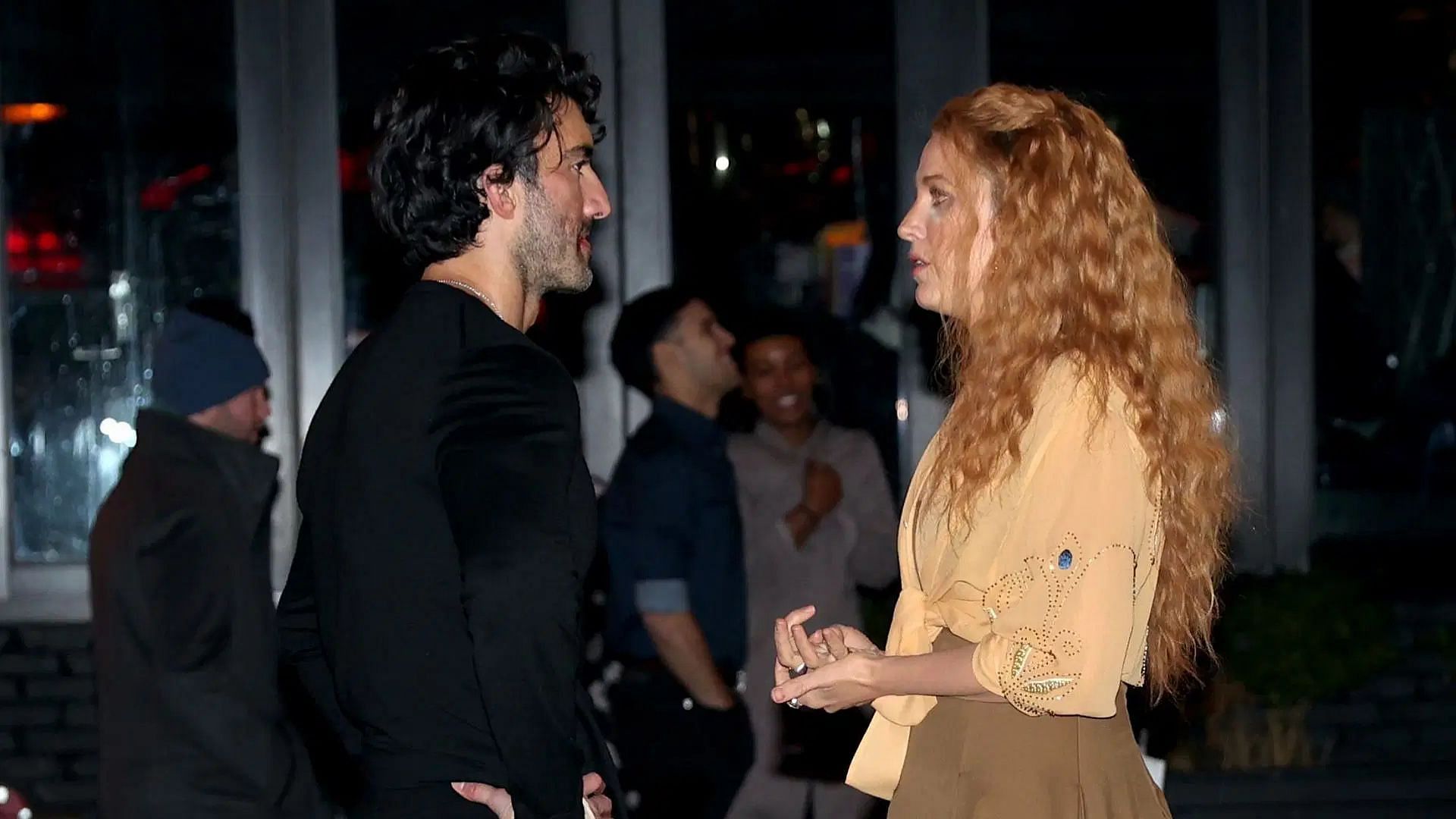Blake Lively and Justin Baldoni in Jersey City - January 12, 2024 (Image via Getty)