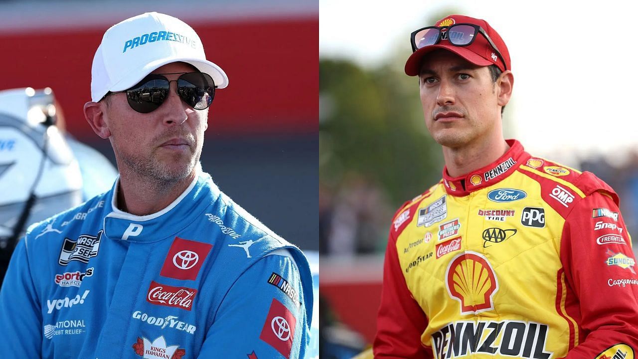 Denny Hamlin and Joey Logano (Images via Getty)