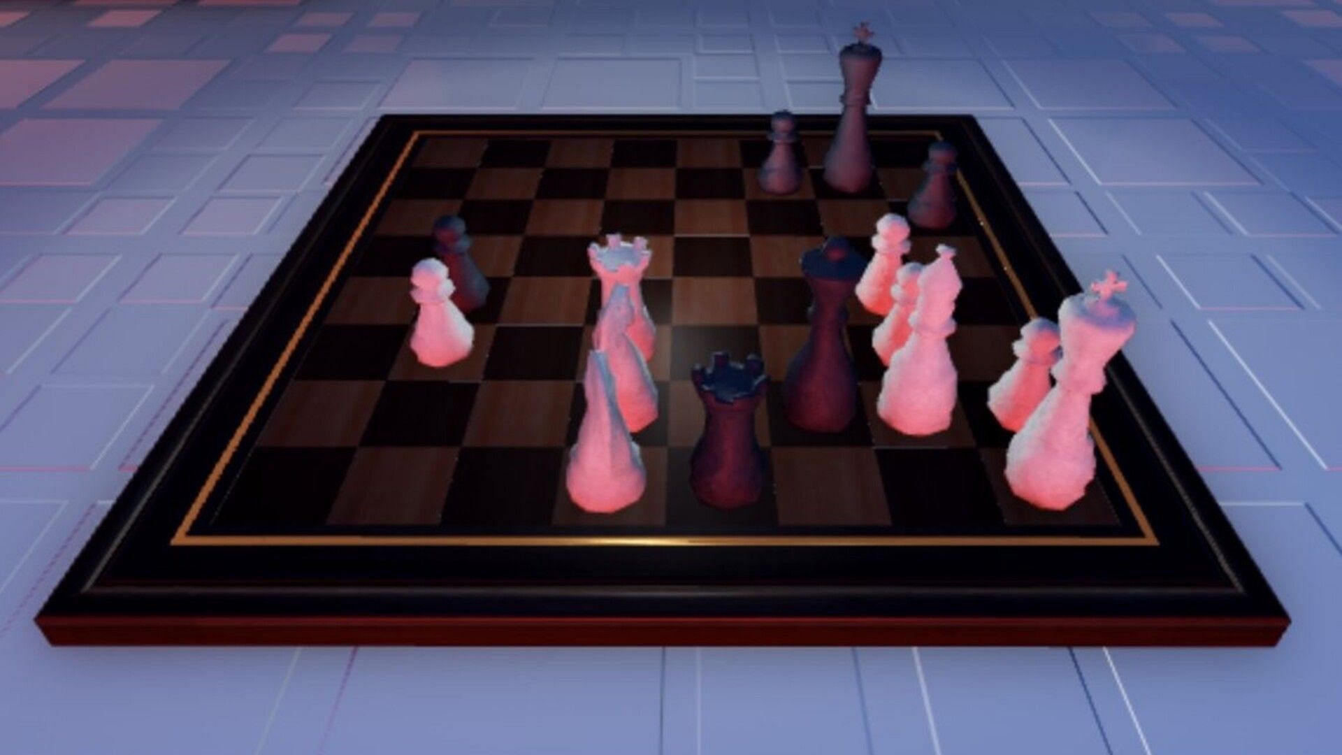 Chess game in Roblox (picture about Roblox Corporation)