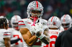 Four-star OSU commit strike's Emeka Egbuka's iconic post to flaunt Ryan Day's 2026 WR class depth