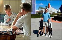 Falcons QB Kirk Cousins drops 5-word message as he plays chess with son Turner
