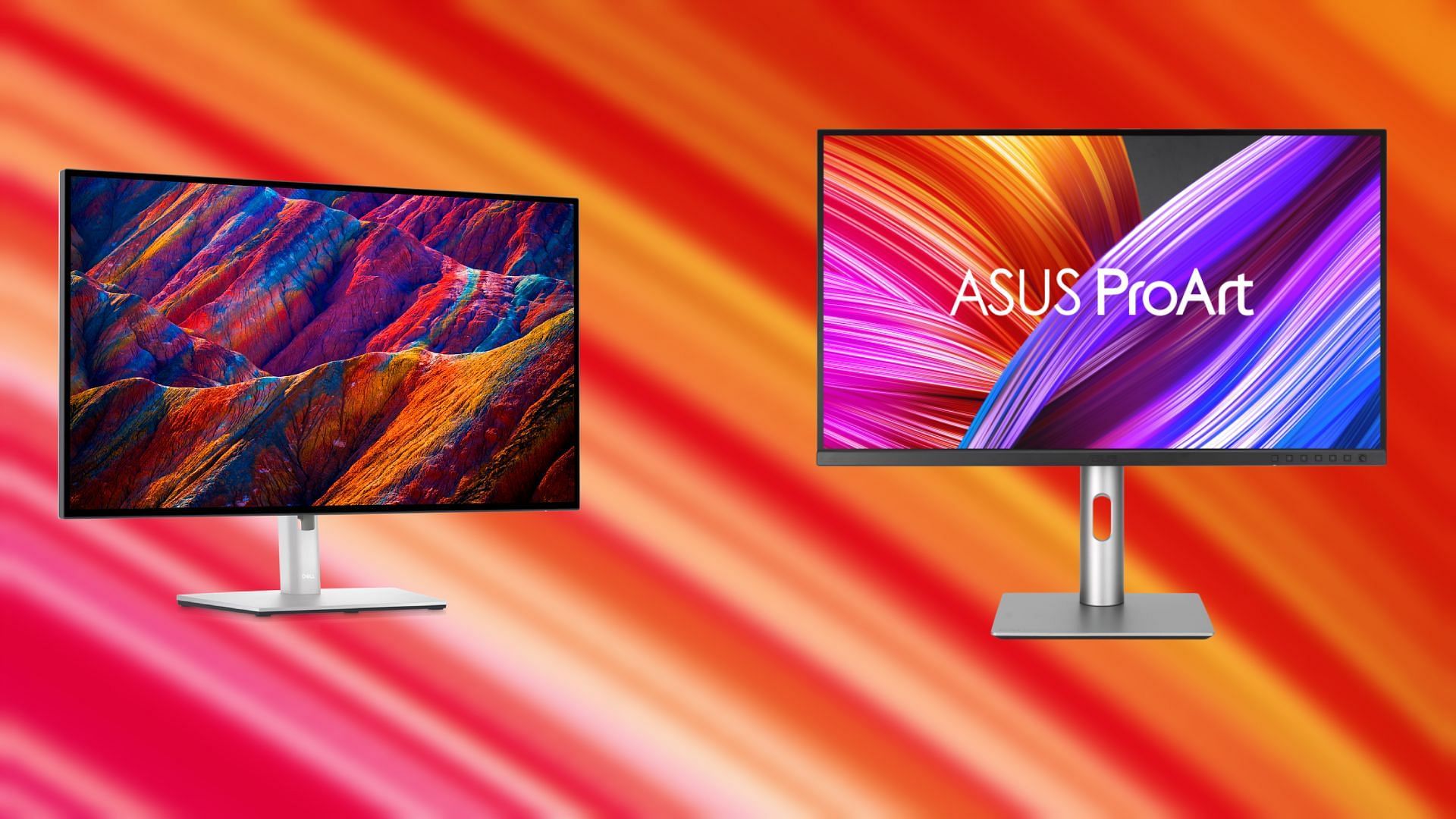 Taking a look at best 4K monitors in 2025 (Image via Dell || Asus)