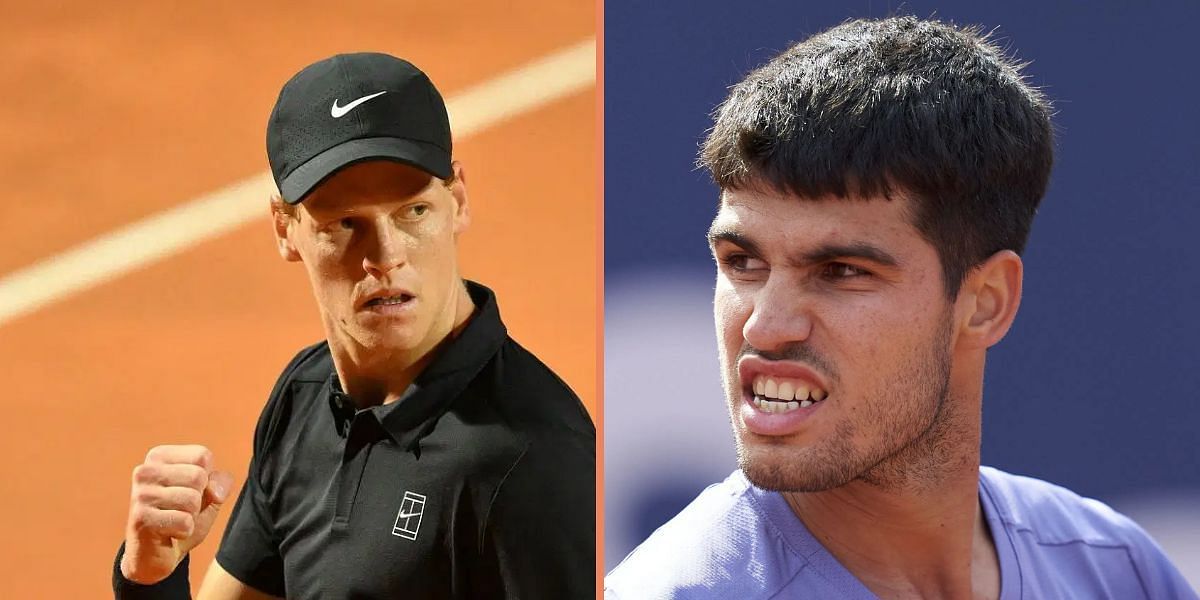 Jannik Sinner (left), Carlos Alcaraz (right), Sources: Getty