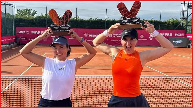 Bianca Andreescu makes her partner's dream come true on birthday week as duo capture Catalonia Open doubles title